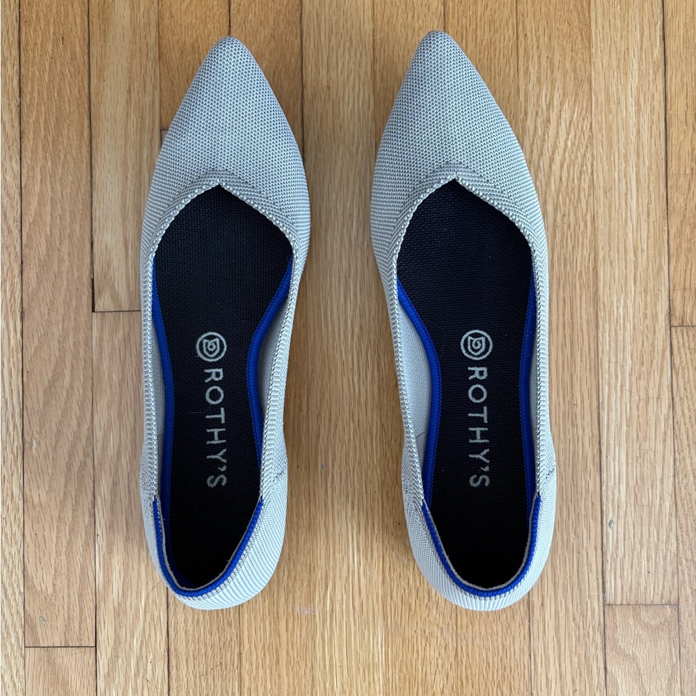 Rothy's Women's Diamond Twill Pointed Toe Flats